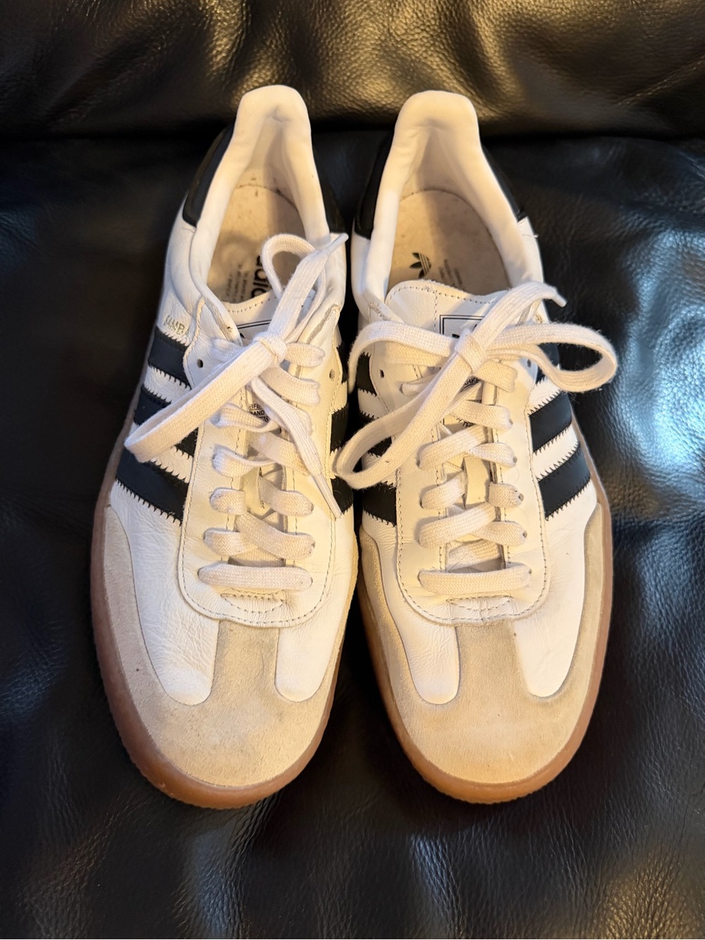 adidas Sambas White & Black Sneakers